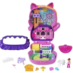 Mattel Coffret Polly Pocket - Rodéo du Poney^ Mini-Univers