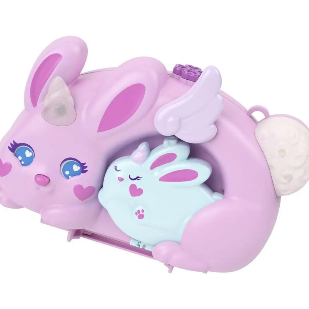 Mattel Coffret Polly Pocket Sac Surprise Lapin licorne^ Mini-Univers