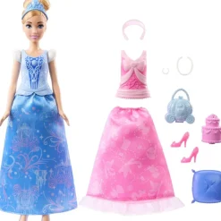 Mattel Coffret poupée mannequin Cendrillon avec tenues^ Poupées Mannequins