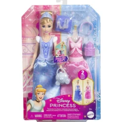 Mattel Coffret poupée mannequin Cendrillon avec tenues^ Poupées Mannequins