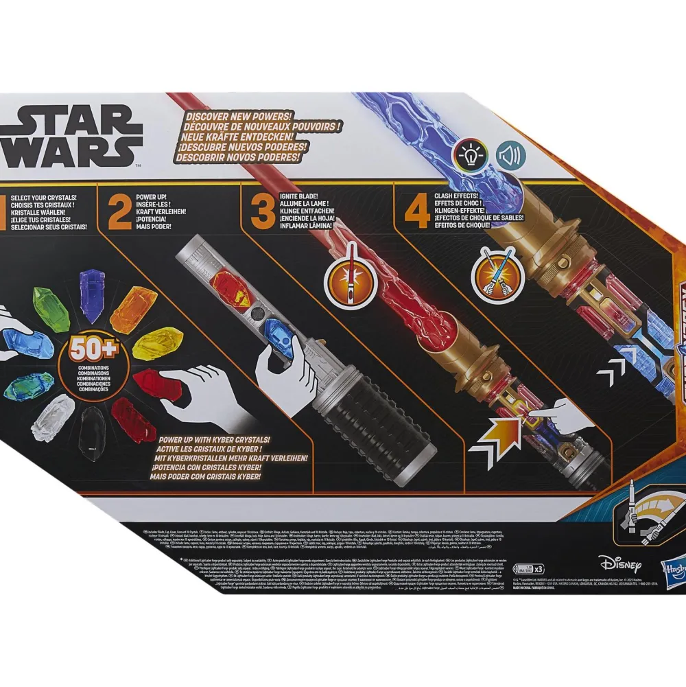 Hasbro Coffret sabre laser cristal kyber - Star Wars^ Armes Pour Déguisement