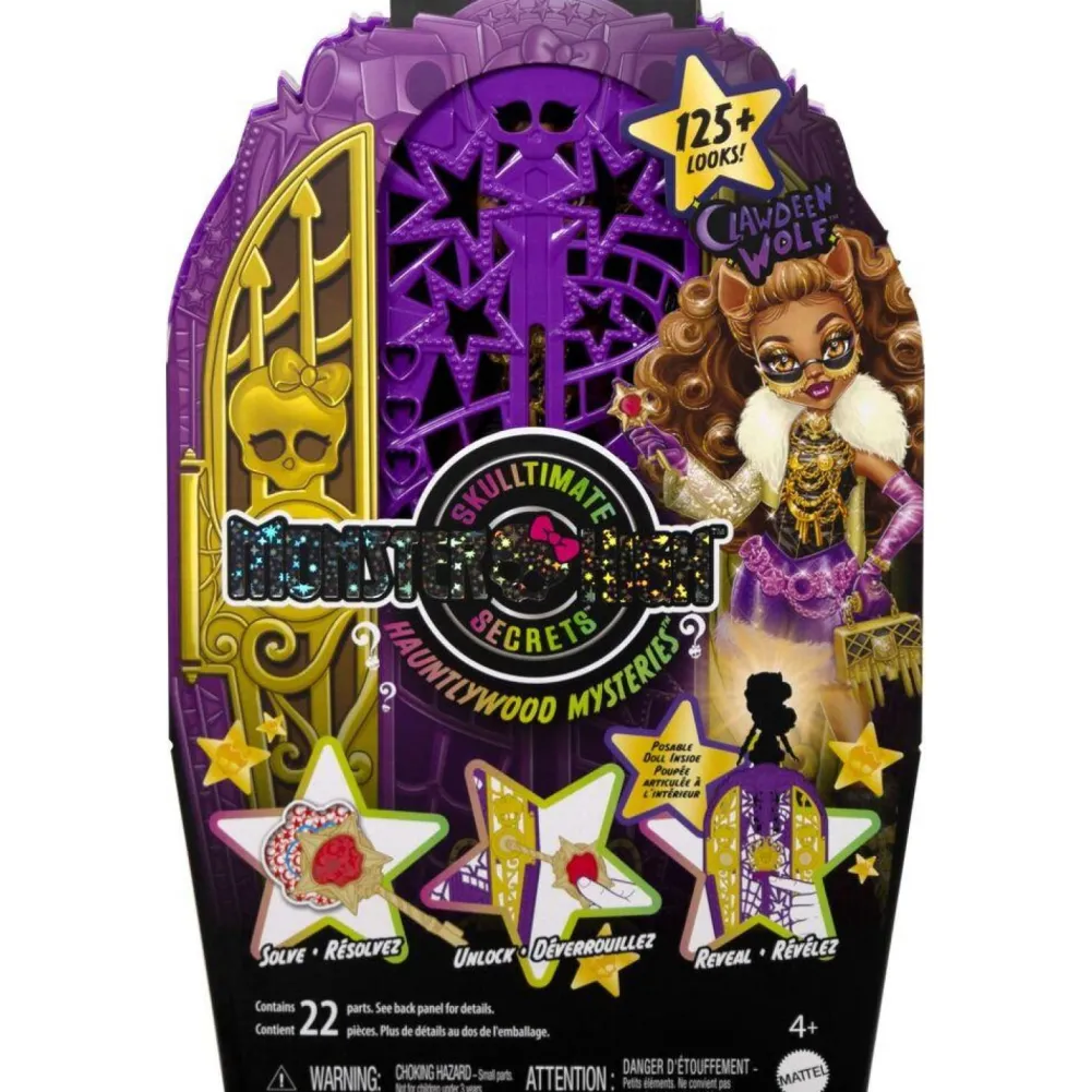 Mattel Coffret secrets Monster High Clawdeen Saison 6 Hautlywood mysteries^ Poupées Mannequins