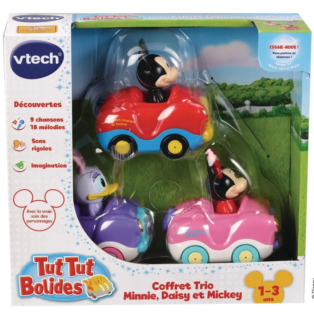 Varta Coffret Véhicule Trio Minnie/mickey - Cabrio Avec Minnie, Daisy Et Mickey^ Jouets D'Éveil Électroniques
