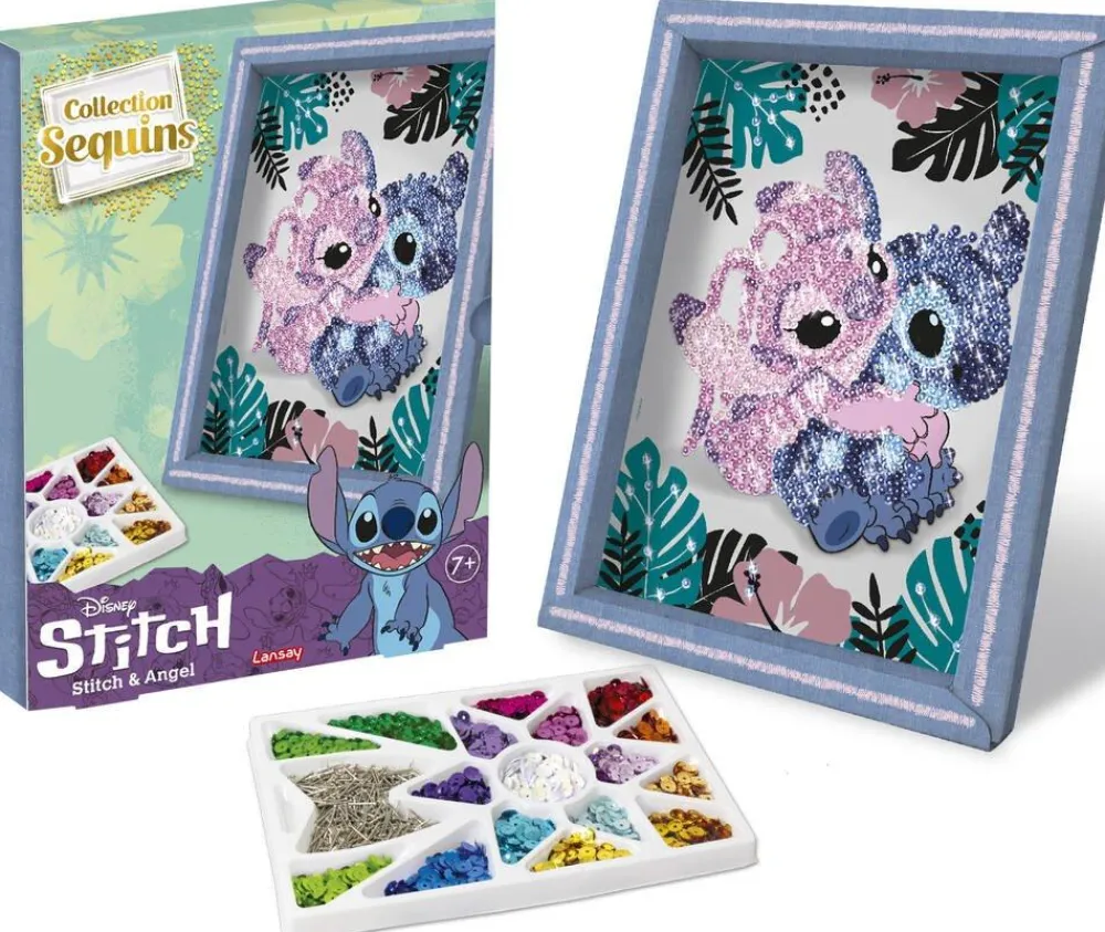 Lansay Collection De Séquins - Stitch Angel^ Sables, Paillettes Et Mosaïques