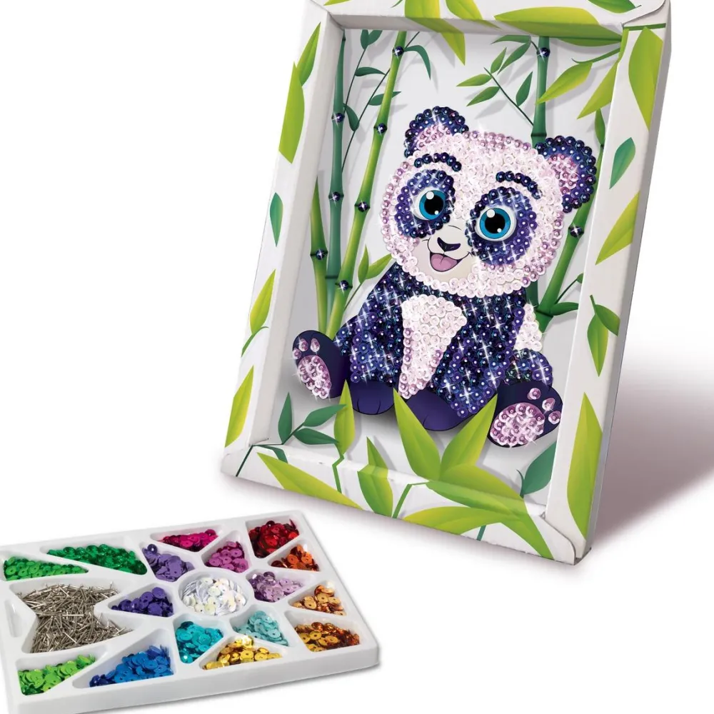 Lansay Collection sequin panda^ Sables, Paillettes Et Mosaïques