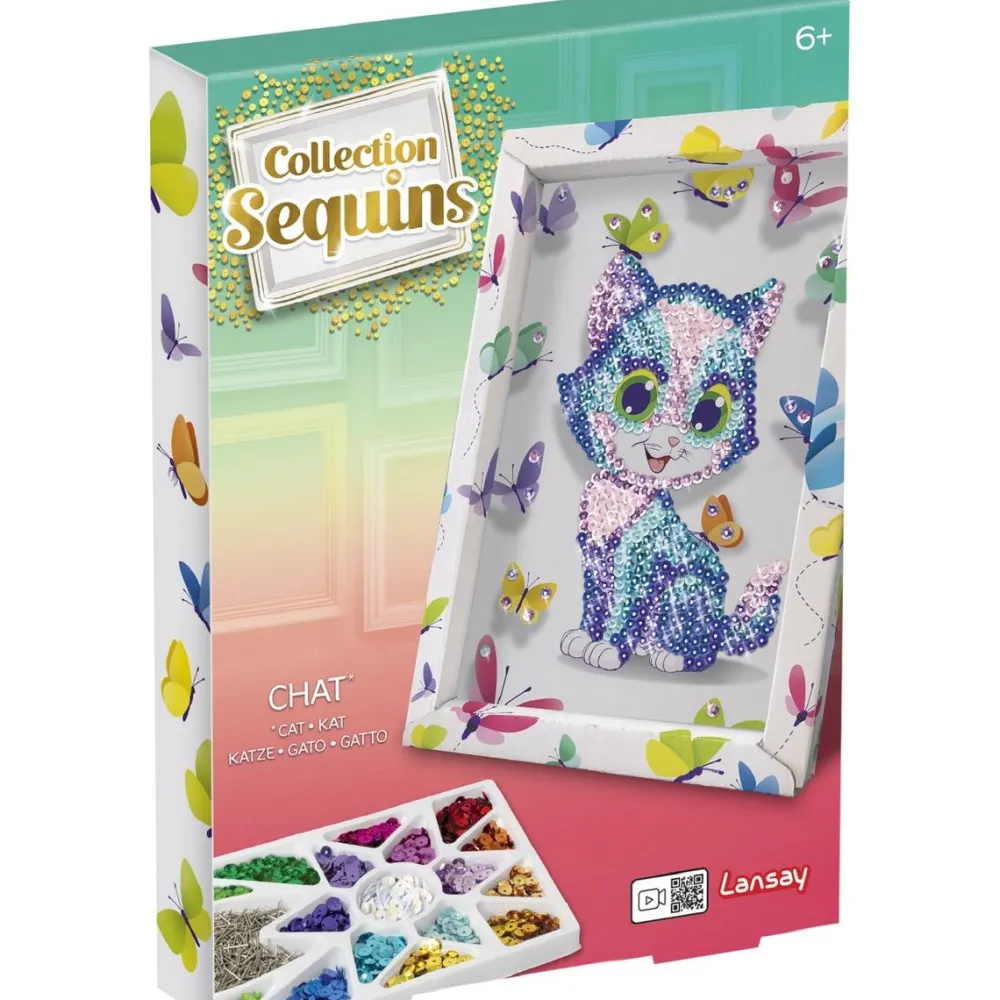 Lansay Collection sequins chat^ Sables, Paillettes Et Mosaïques