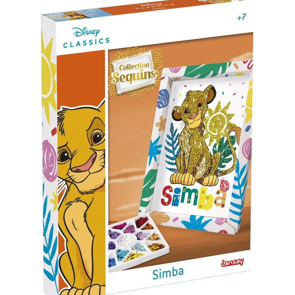 Lansay Collection sequins Simba - Le Roi Lion^ Sables, Paillettes Et Mosaïques