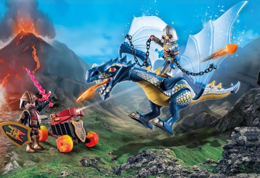 Playmobil Combattants avec dragons et canon Novelmore 71644^ Les Pirates, Chevaliers, Cowboys Et Indiens