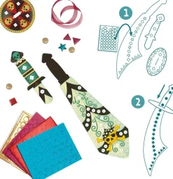 Djeco Comme Un Pirate - Jeu 5 Ans^ Sables, Paillettes Et Mosaïques