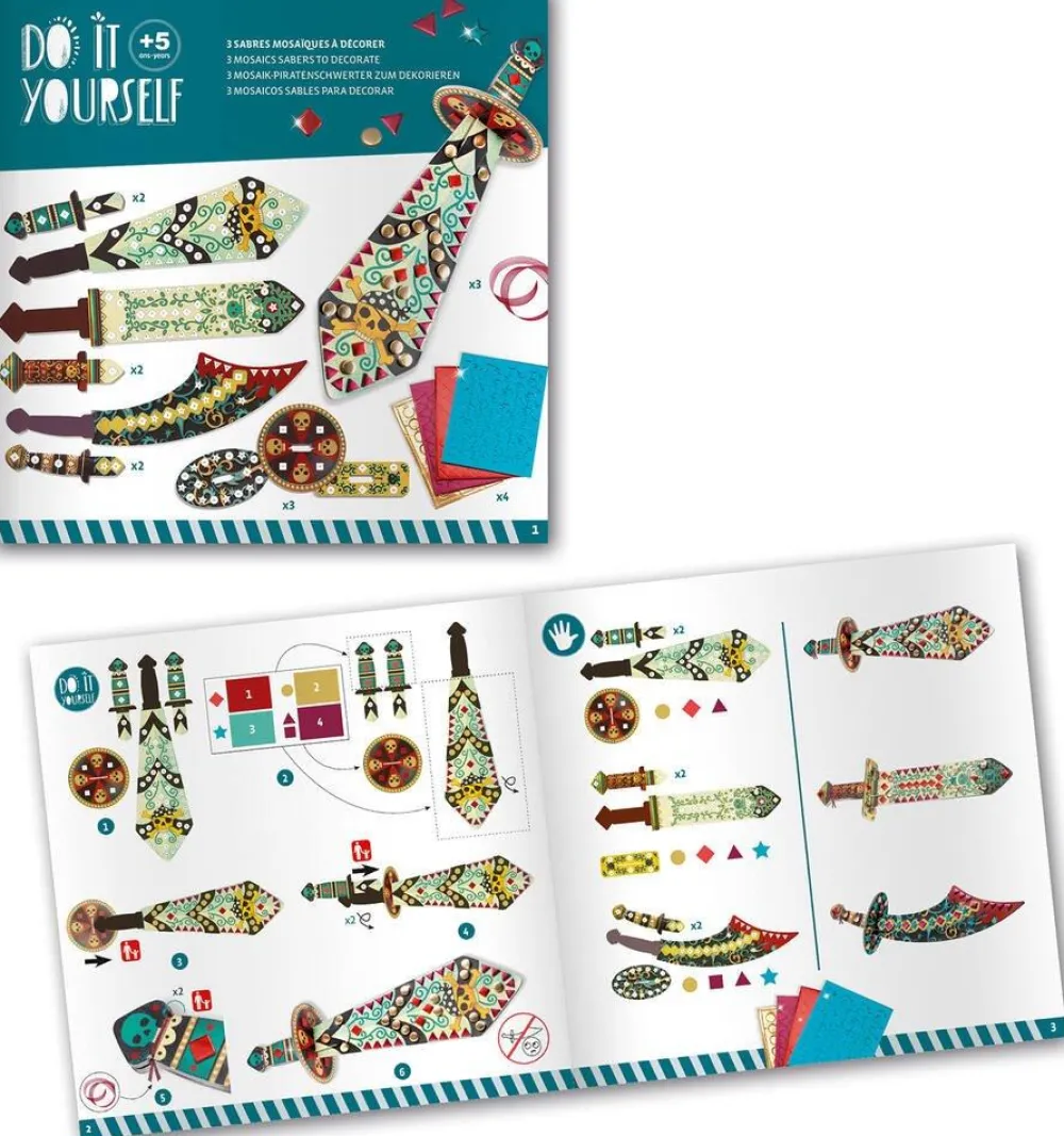 Djeco Comme Un Pirate - Jeu 5 Ans^ Sables, Paillettes Et Mosaïques