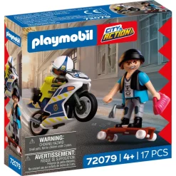 Playmobil Course-poursuite en moto - City Action 72079^ La Ville, La Police Et Les Secours