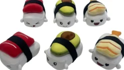 WTT Coussin Kawai - 6 mini sushi^ Gadgets Et Produits Fun