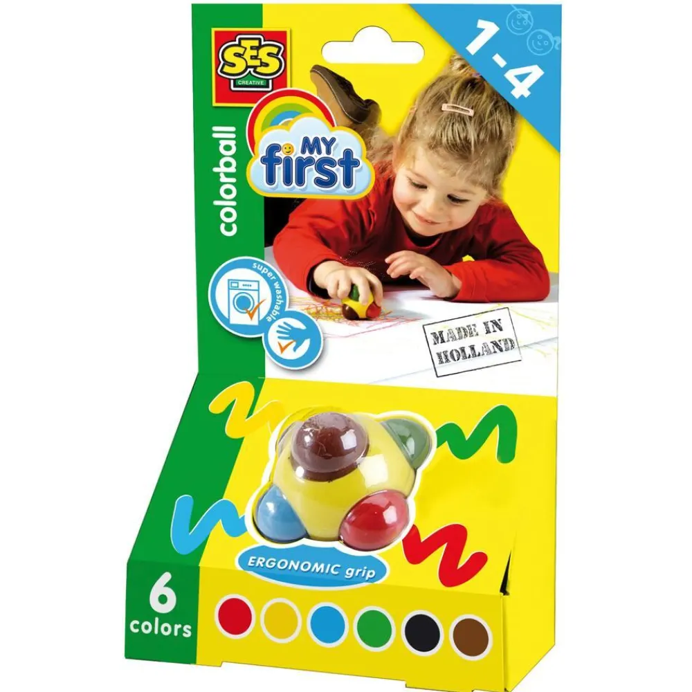 Djeco Crayons en cire : My first Color Ball^ Dessin