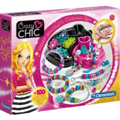 Clementoni Crazy Chic - Bracelets Multicolores De^ Perles, Bijoux Et Perles À Repasser