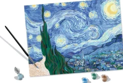Ravensburger CreArt Peinture aux numéros - Van Gogh La nuit étoilée 30x40 cm^ Peinture