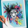 Ravensburger CreArt Peinture aux numéros - Grand Colorfull Boho Lion^ Peinture