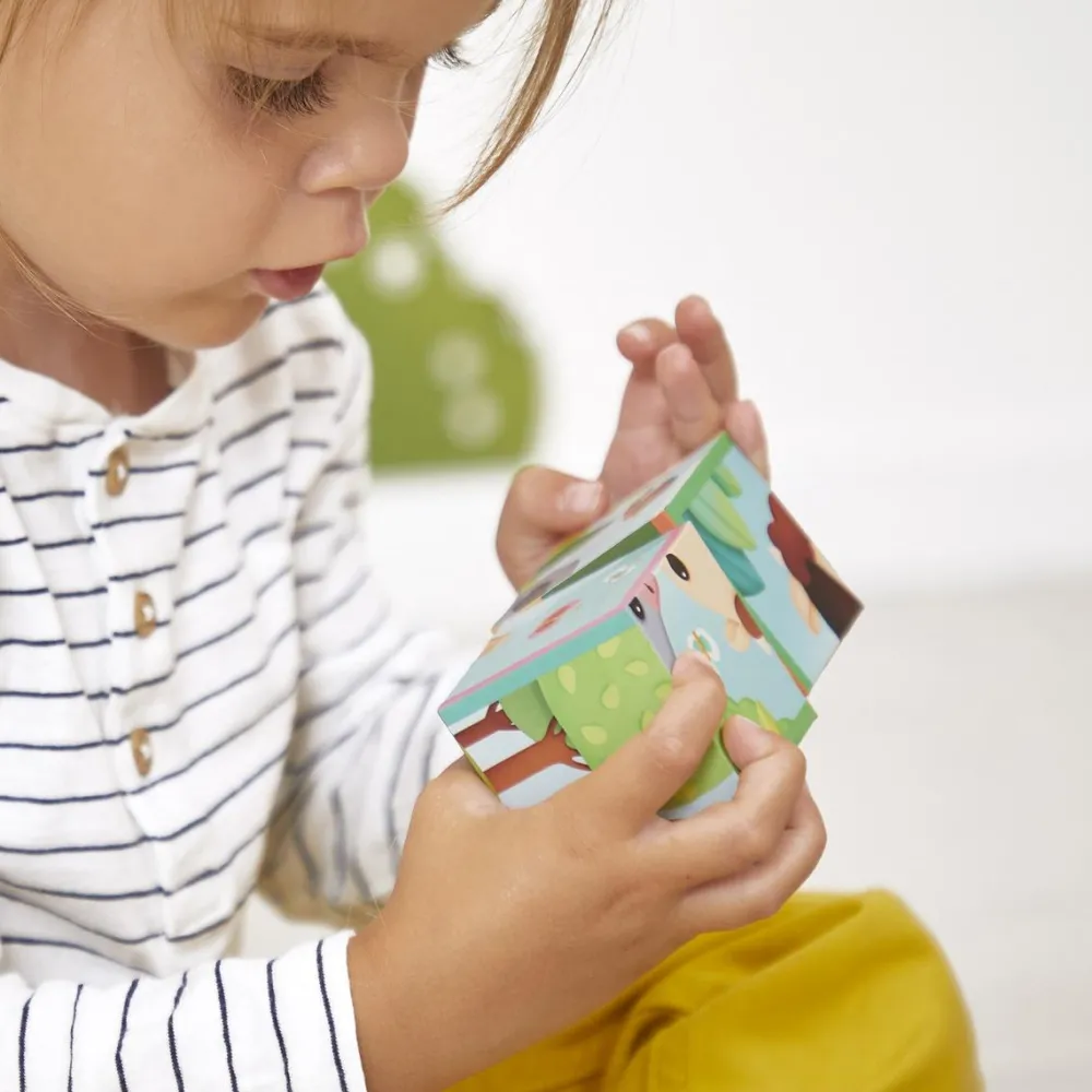 Janod Cubes animaux de la ferme^Enfant Puzzles Bébés Et Enfants