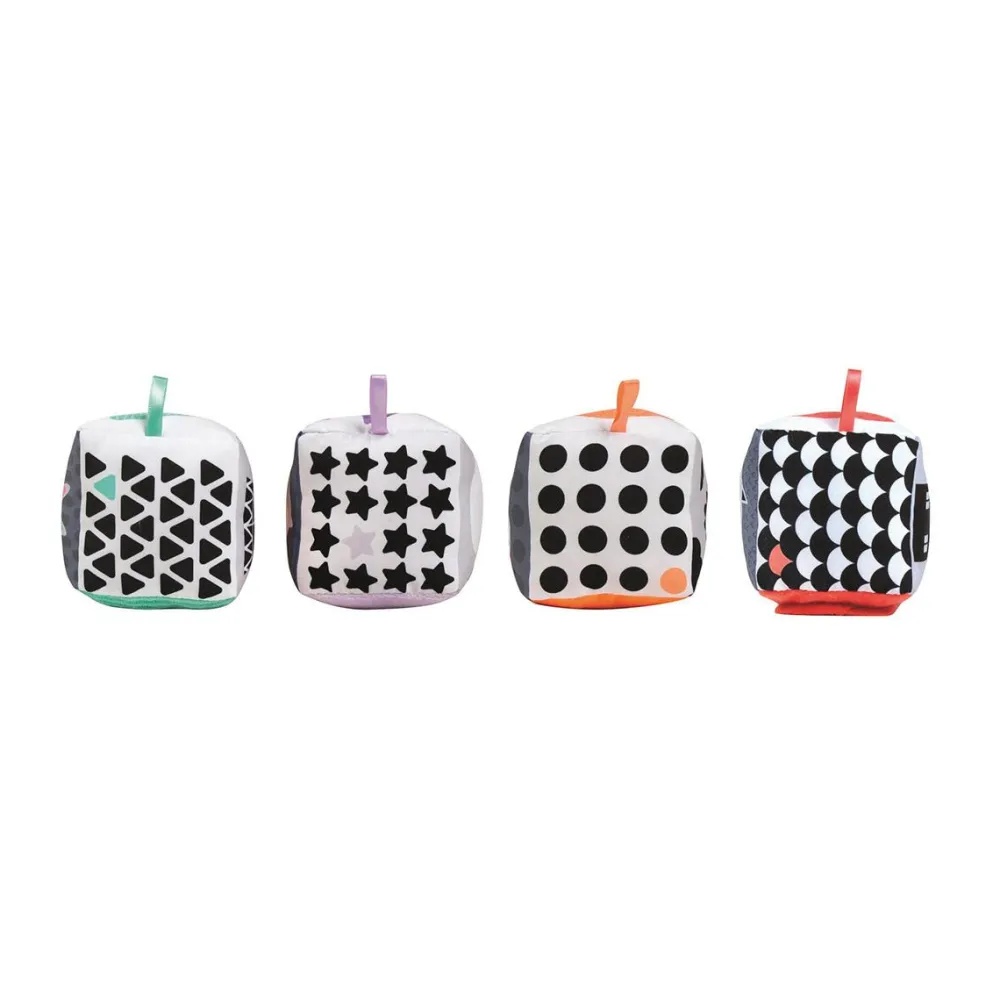 Clementoni Cubes en tissu - Noir et blanc^ Jouets À Encastrer Et À Empiler