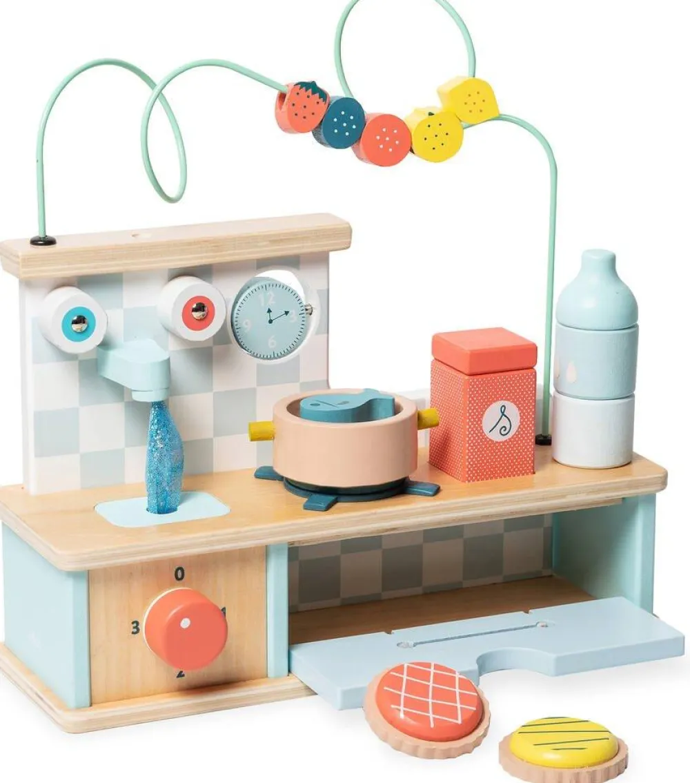 Vilac Cuisine D'éveil Multi Activités En Bois^ Tapis, Portiques Et Tables D'Activités