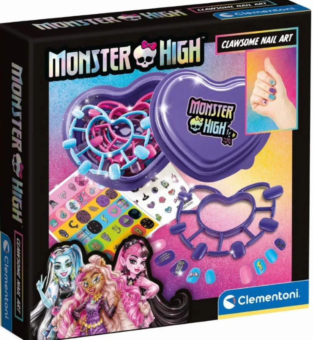 Clementoni Dark nail art Monster High^ Cosmétiques