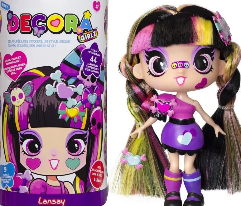 Lansay Decora Girlz - Mini Poupee Fashion A Personnaliser - Luna^ Poupées Mannequins