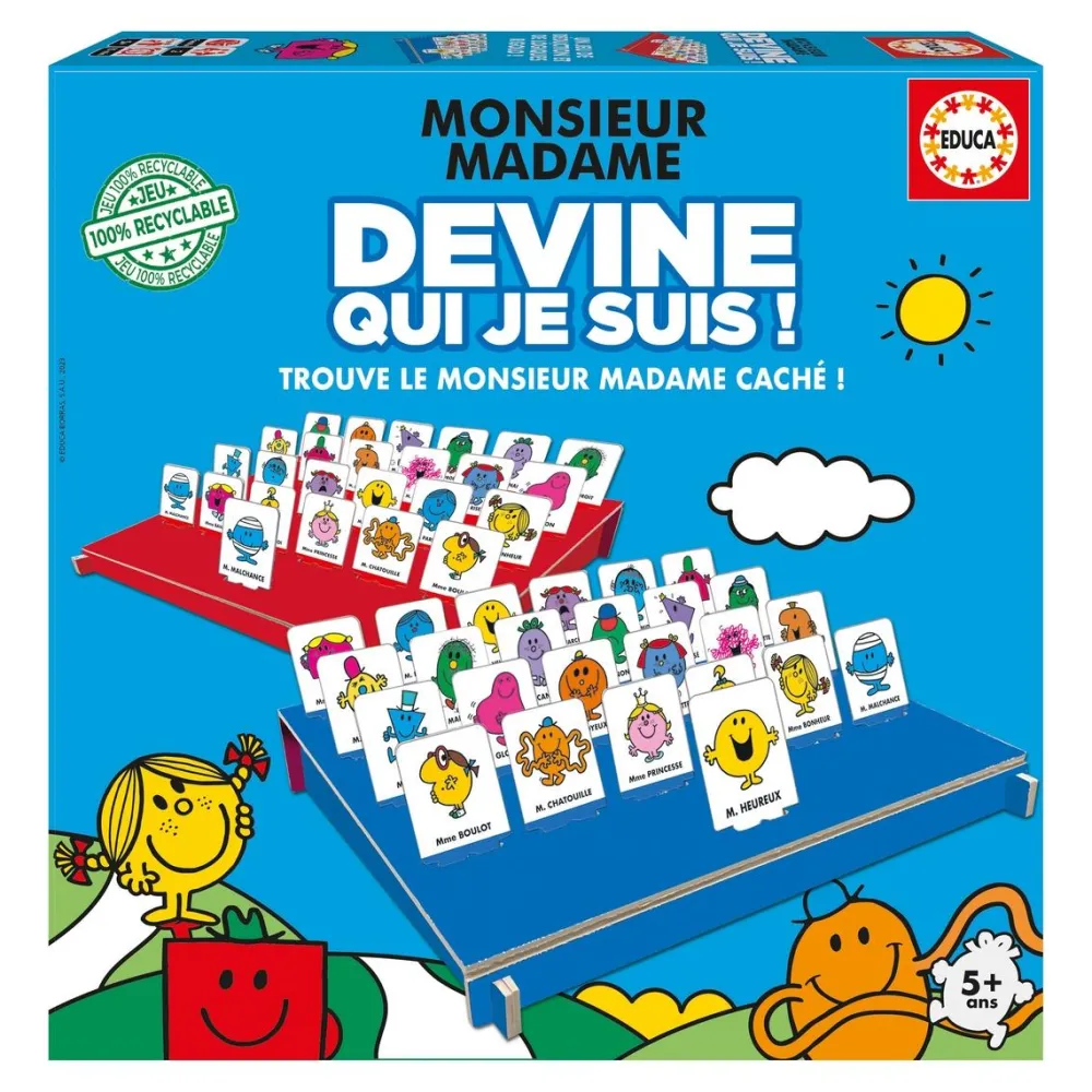 Educa Borras Devine Qui je suis ! Monsieur Madame^ Jeux De Magie