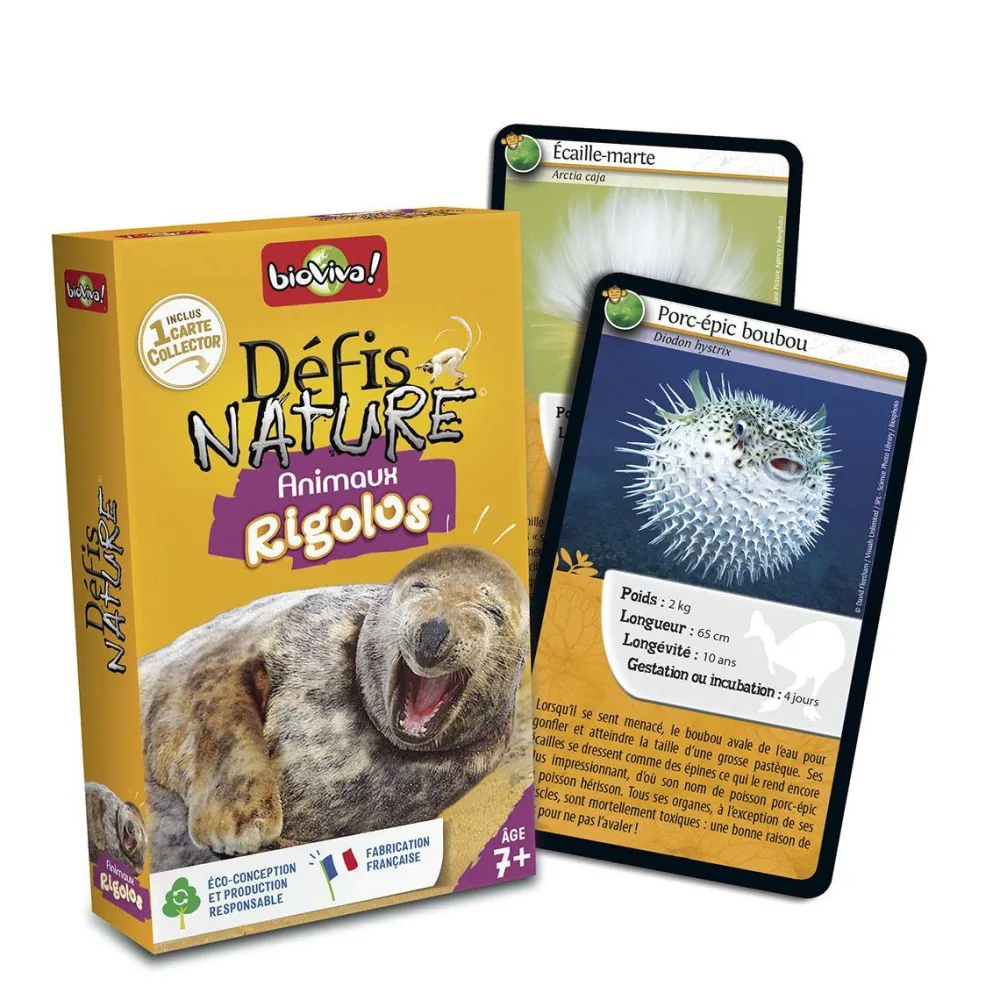 Bioviva Défis Nature : Animaux rigolos^ Jeux De Voyage|Quiz Et Devinettes