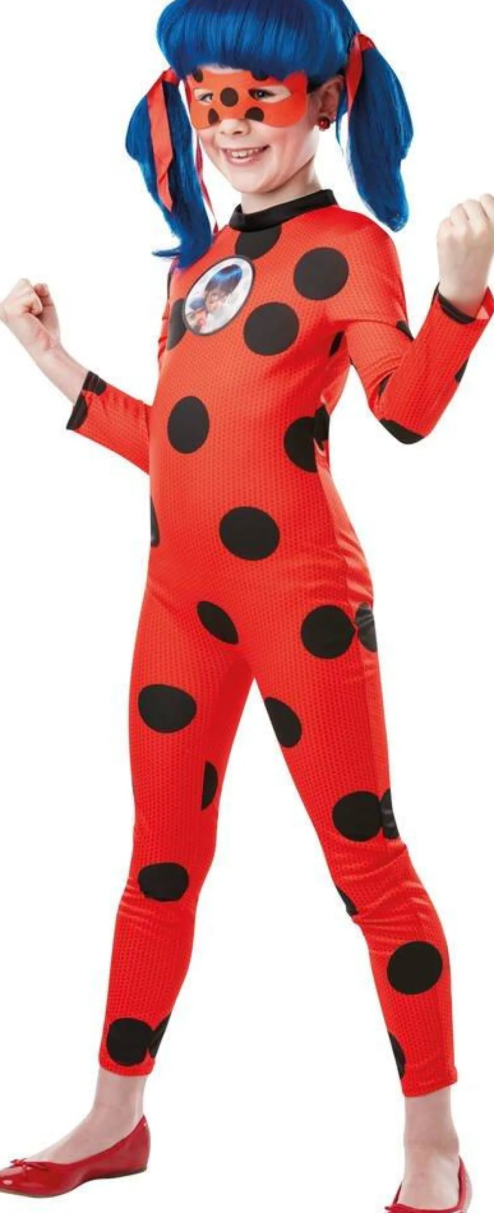Rubies Déguisement Ladybug Taille 5/6 ans et peluche Tikki^ Déguisements Personnages