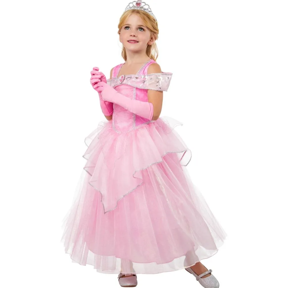 Rubies Déguisement Luxe Princesse Rose taille 8-10 ans^ Déguisements Princesses Et Fées