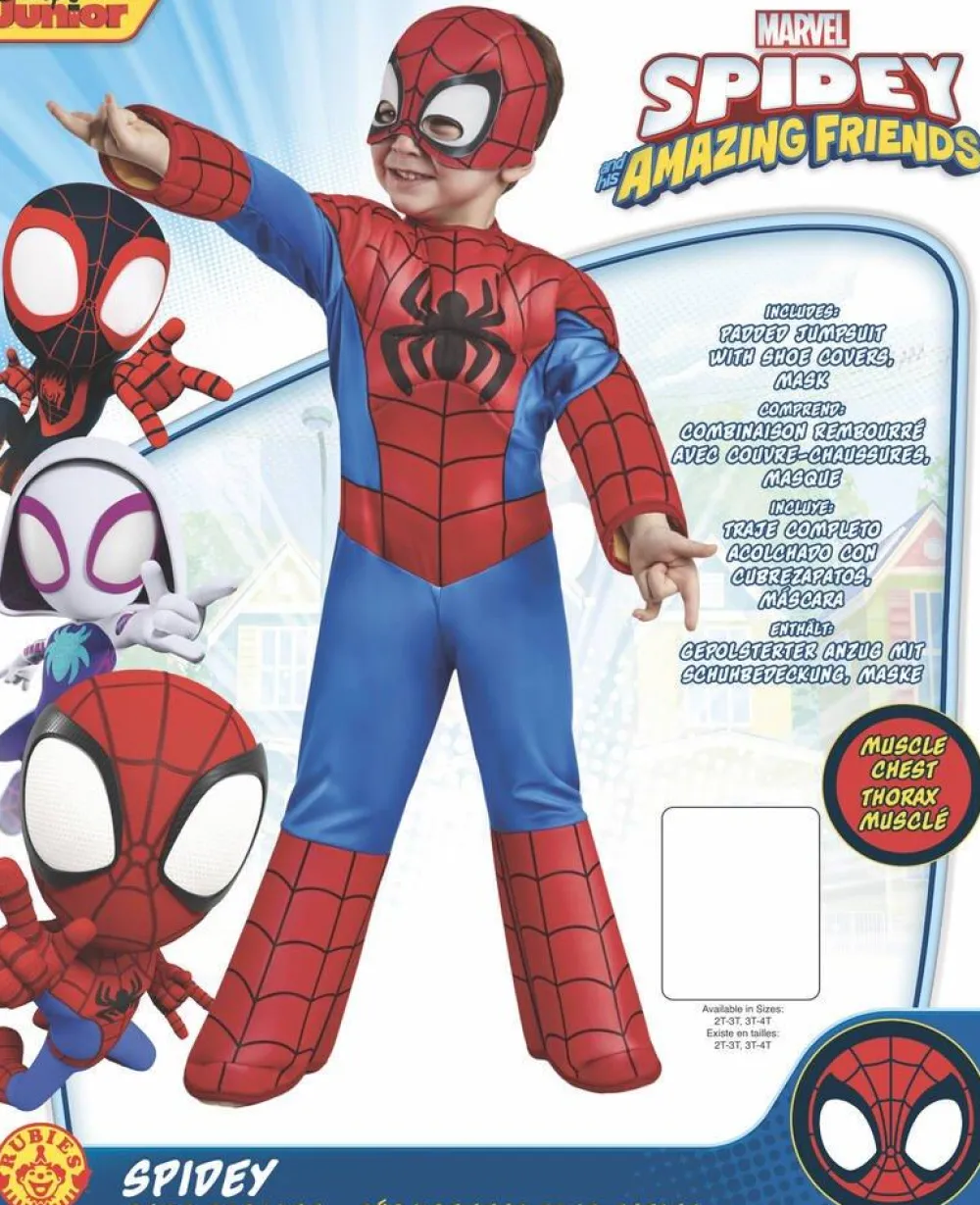 Rubies Déguisement Luxe Spidey Amazing Friends - Taille 2-3 ans^ Déguisements Personnages