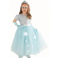 Rubies Déguisement princesse lumineuse sequins - Taille 5-6 ans^ Déguisements Princesses Et Fées