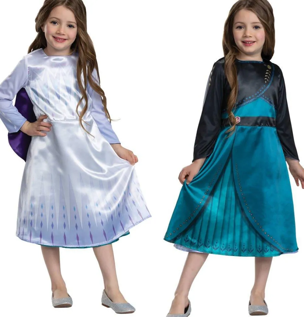 Jakks Déguisement Réversible Elsa Et Anna 3/4 ans - La Reine Des Neiges^ Déguisements Princesses Et Fées