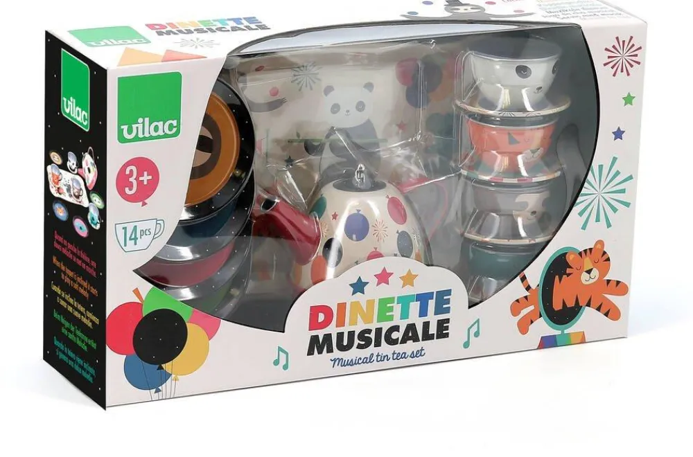 Vilac Dinette musical Arc-en-ciel animaux^ Dinette Et Accessoires