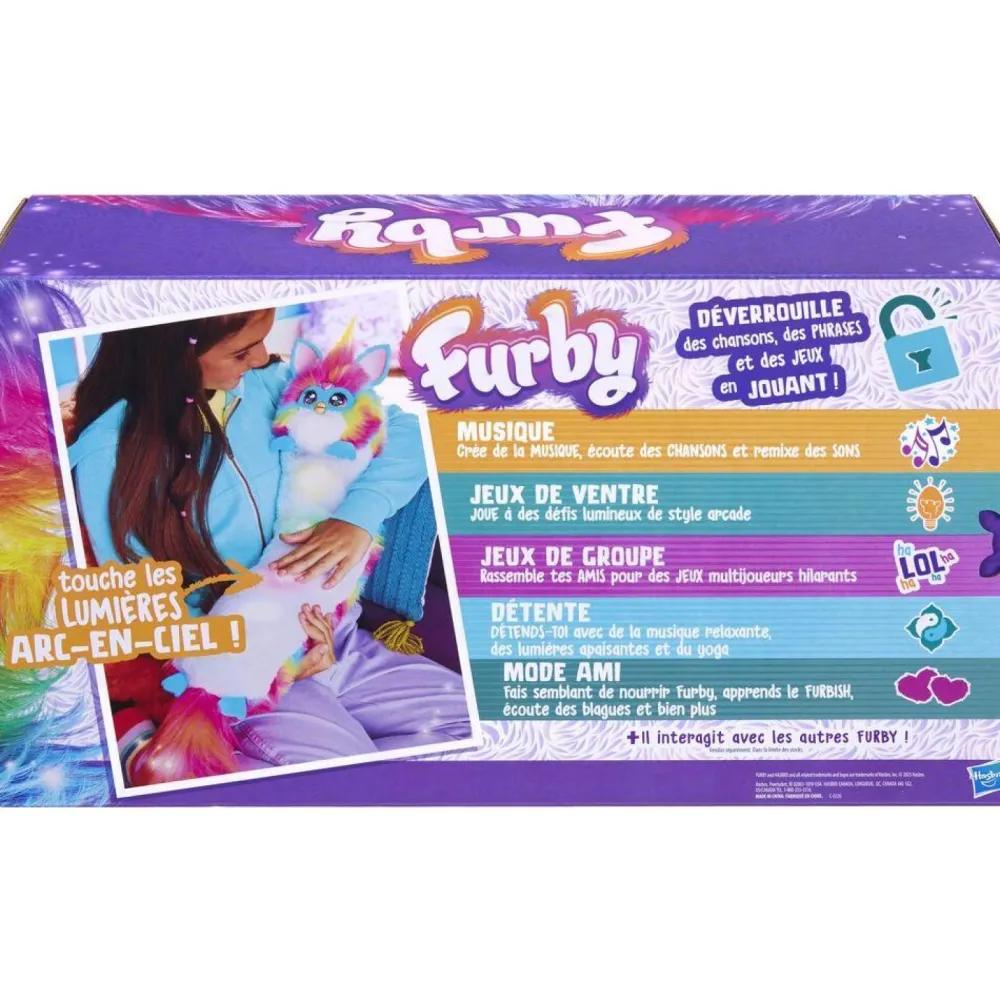 Hasbro DJ Rainbow Furby - DJ Furby^ Peluches Électroniques Interactives