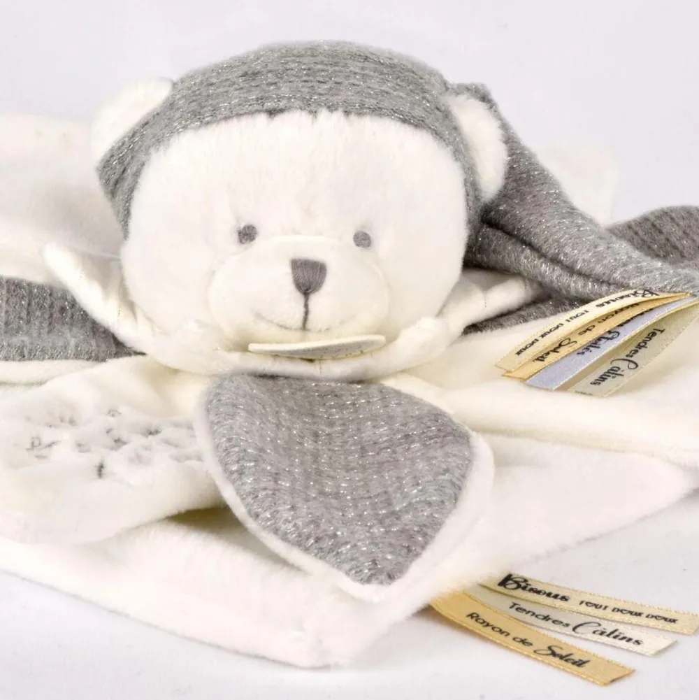 Doudou et Compagnie Doudou Ours Argent Collector 25 ANS^ Doudous