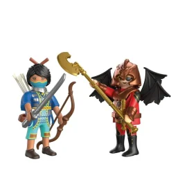 Playmobil Duo Pack Duel Novelmore vs. Burnham - 71884^ Les Pirates, Chevaliers, Cowboys Et Indiens