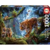 Educa Borras - Puzzle De 1000 Pièces, Tigres Dans L'arbre^ Puzzles De 1000 À 1499 Pièces
