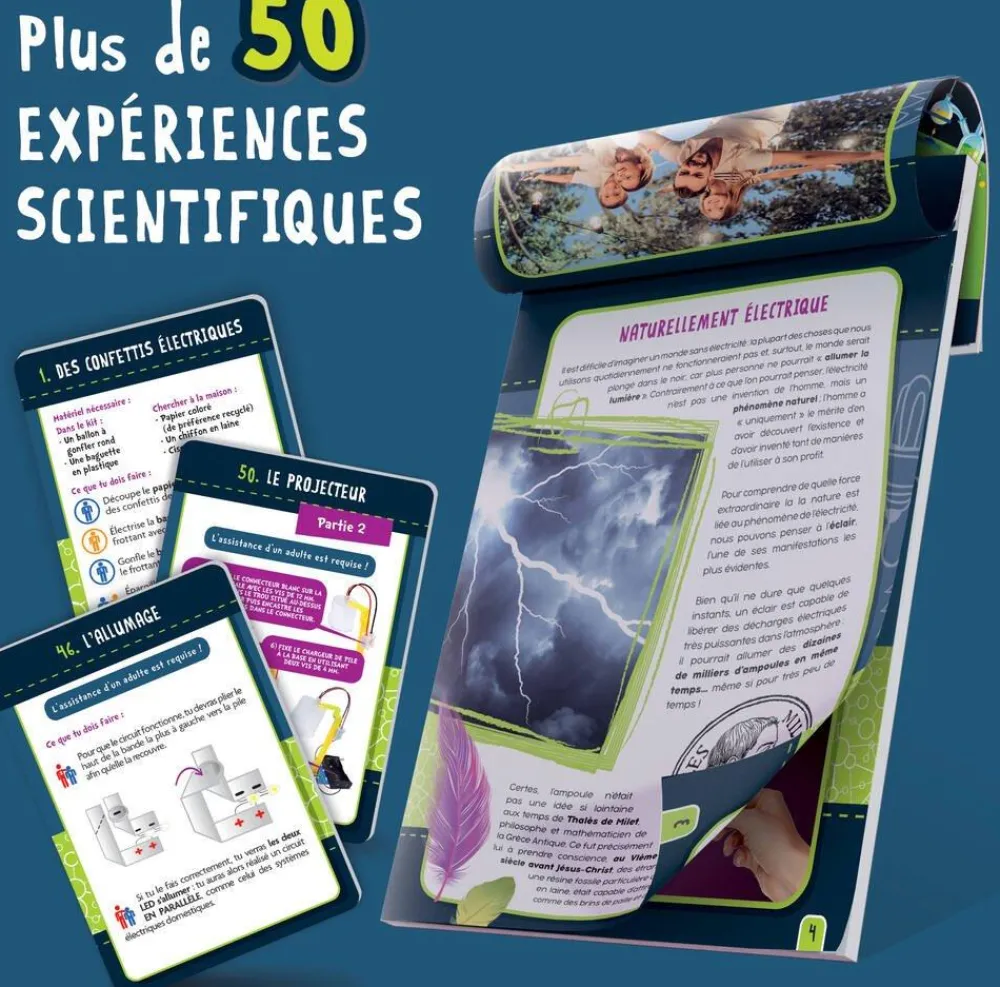 Lisciani Giochi Electricité : 50 Expériences À La Maison^ Autres Jeux Scientifiques