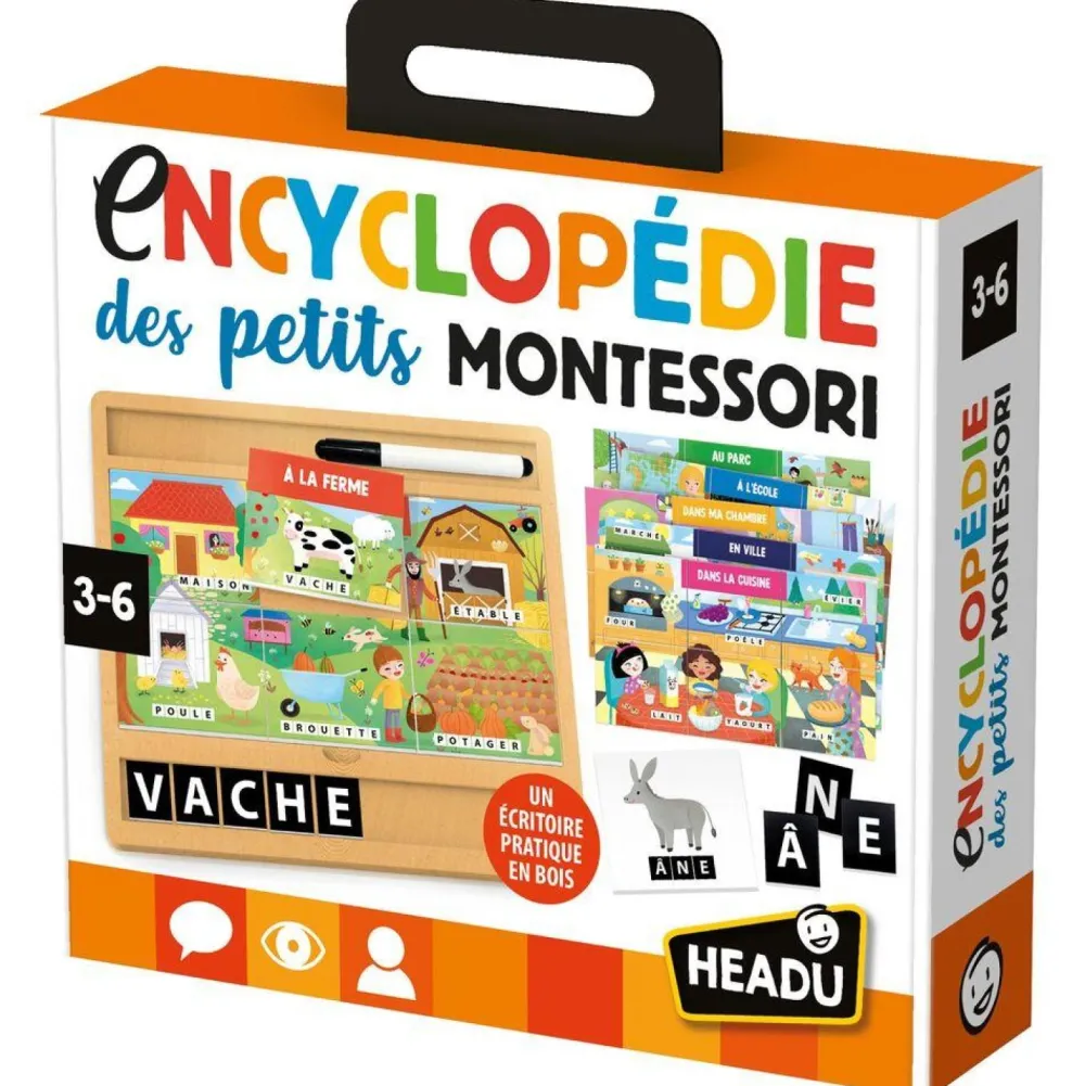 Headu Encyclopédie des petits Montessori^ Apprentissage Des Lettres Et Écritures