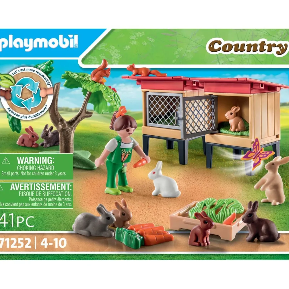 Playmobil Enfant et lapins - Country 71252^ La Ferme Et L'Univers Agricole
