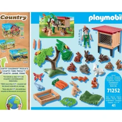 Playmobil Enfant et lapins - Country 71252^ La Ferme Et L'Univers Agricole