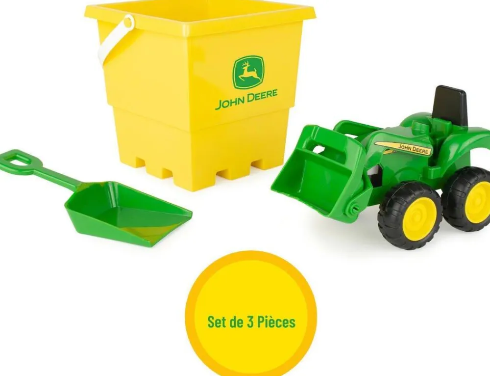 Ensemble Bac À Sable John Deere Avec Seau Et Camion-benne^ Jeux D'Eau Et De Plage