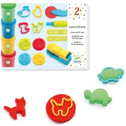 Djeco Ensemble De 4 Pots Et 21 Outils^ Modelage Et Moulage