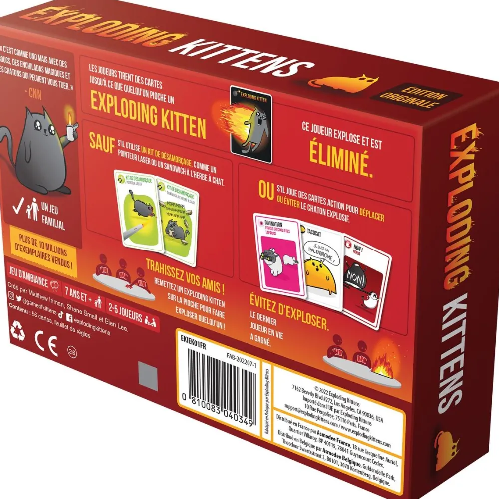 Asmodu00e9e Exploding Kittens - Jeu de base^ Jeux D'Ambiance