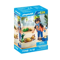 Playmobil Famille de tortues dans un terrarium My Life 71748^ Les Animaux