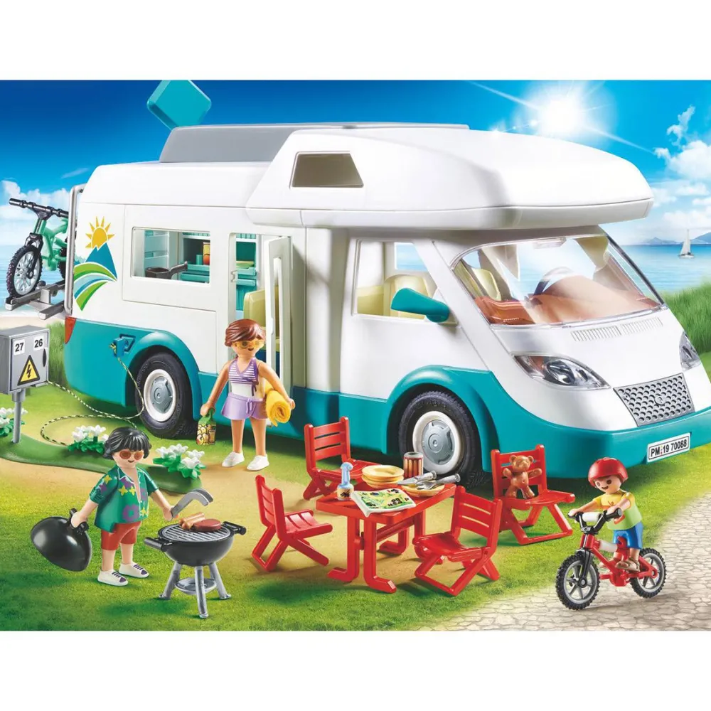 Playmobil Famille et camping-car Family Fun 70088^ Le Sport, Les Loisirs Et Les Vacances