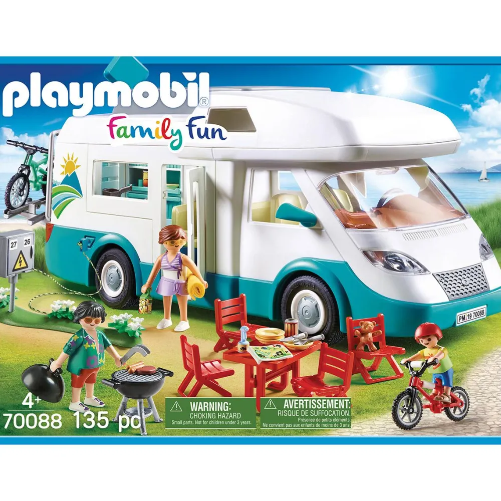 Playmobil Famille et camping-car Family Fun 70088^ Le Sport, Les Loisirs Et Les Vacances