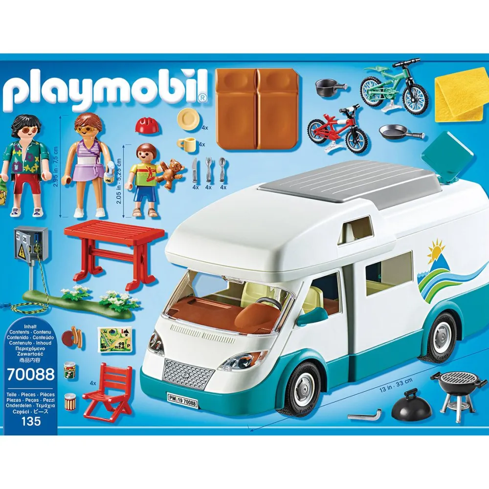 Playmobil Famille et camping-car Family Fun 70088^ Le Sport, Les Loisirs Et Les Vacances