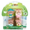 Vulli Famille Glagla 4 personnages Klorofil^ Les Animaux
