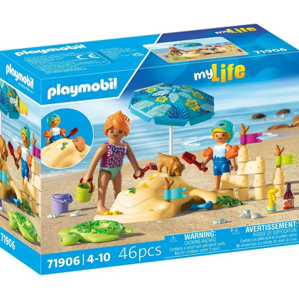 Playmobil Famille jouant dans le sable à la plage My Life 71906^ Le Sport, Les Loisirs Et Les Vacances